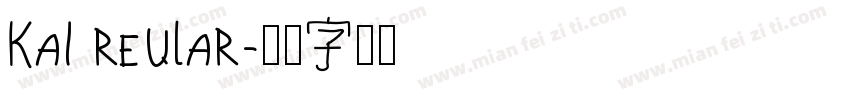 kai reular字体转换